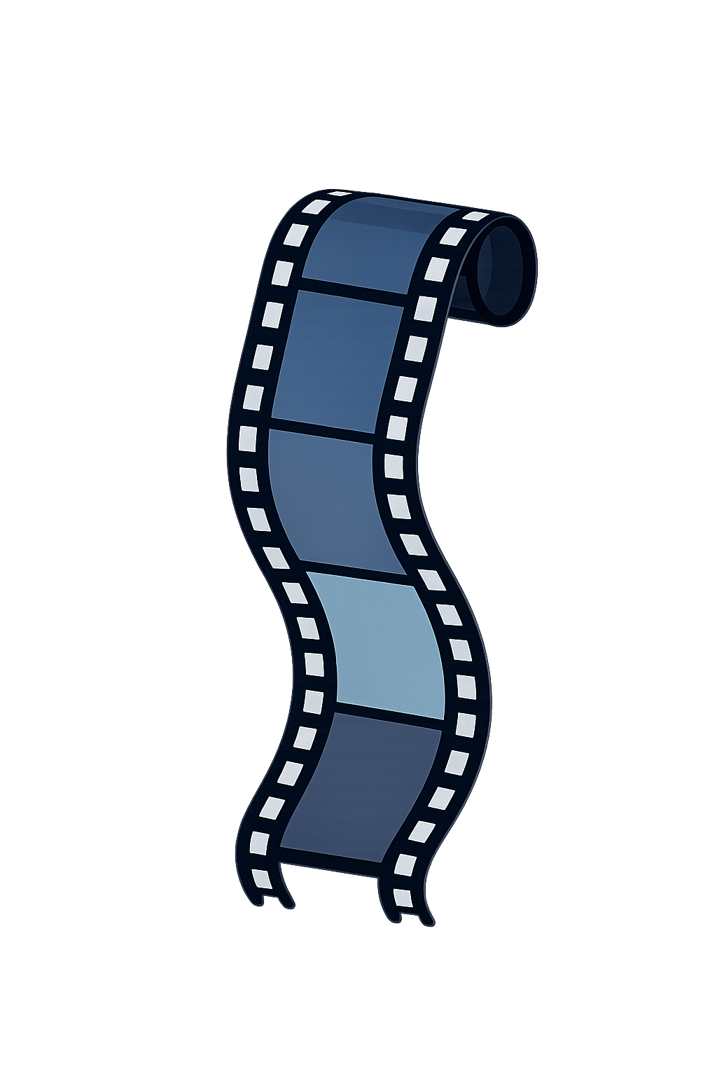 Geschwungene Filmrolle